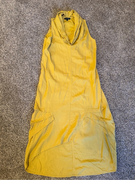 For Cynthia Dresses & Skirts - For Cynthia Women’s Linen Sleeveless Cowl Neck Midi Dress Sz S Lagenlook Cocoon